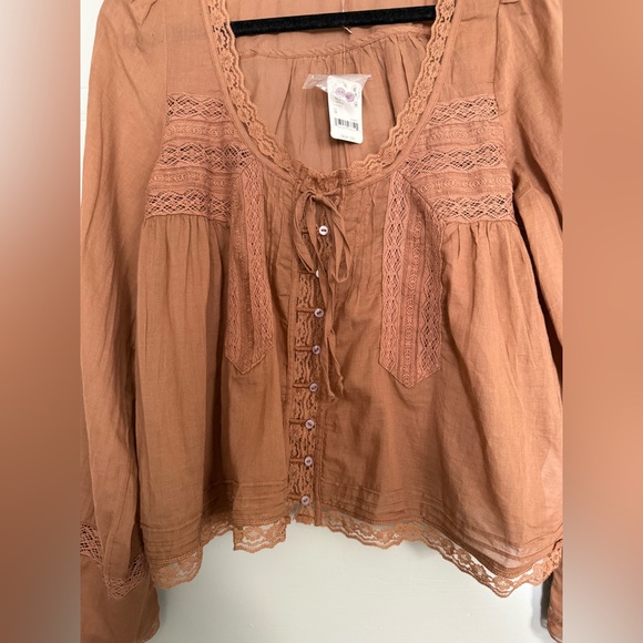 Free people Forevermore Long-Sleeve Top size Medium - Picture 5 of 9